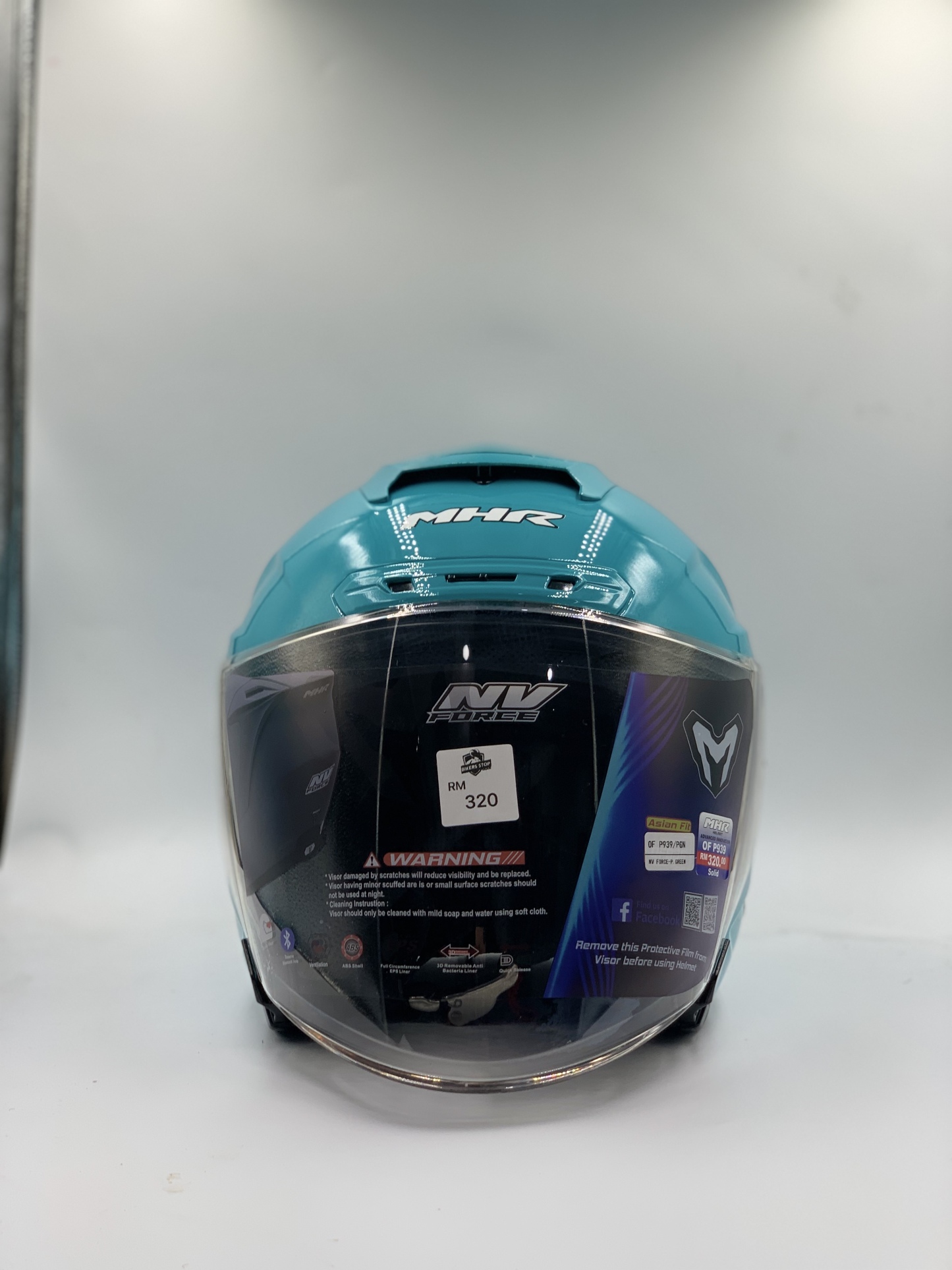 MHR NV Force Dual Visor Plain Solid Colour (SIRIM)